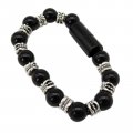 Xspeedonline Charging Bracelets Cable Charger Cord Fashion Prayer Beads Wrist Line Fearure Anti Rust Winding Black 