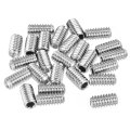 Socket Set Screws 25pcs 1 4 X1 2 304 Stainless Steel Hex Headless Cup Point Grub For Repairing Compact Instruments Machinery 