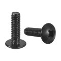 1 4-20 X 7 8 Truss Head Phillips Machine Screws Full Thread Drive 304 Stainless Steel 18-8 Black Oxide Finish Quantity 10 
