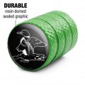 Loon Illustration Valve Stem Caps For Tire Rim Wheel Aluminum Green