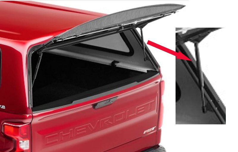 2 Pack 17 In Gas Props For Camper Shell Truck Cap Rear Door 1 Extended 9 Compressed 45 Lbs Pressure Fits Are Atc Snugtop Leer 4