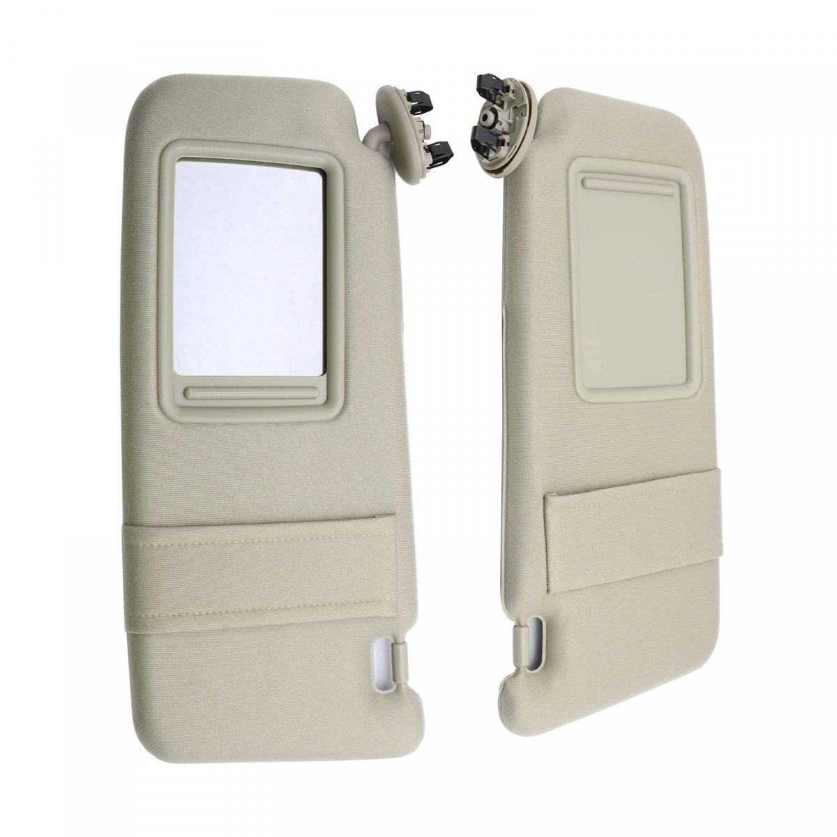 2pcs Left Right Tan Beige Sun Visor Pair For Toyota Camry 2007 2008 2009 2010 2011 74320-06780-e0