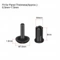 Uxcell Push Clip Rivet 4mm X 9mm Pcb Circuit Panel Nylon Fastener Black 100 Pcs