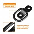 X Autohaux 8pcs D Ring Tieown Anchor 1 4 Diameter Ds Lashing Ring For Trailer Truck Boat Rv Atv Suv Vehicle Cars Black