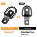 X Autohaux 8pcs D Ring Tieown Anchor 1 4 Diameter Ds Lashing Ring For Trailer Truck Boat Rv Atv Suv Vehicle Cars Black
