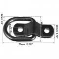 X Autohaux 8pcs D Ring Tieown Anchor 1 4 Diameter Ds Lashing Ring For Trailer Truck Boat Rv Atv Suv Vehicle Cars Black
