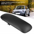 Artificial Leather Center Console Armrest Lid Cover Pad For Mini Cooper Black