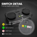 Blue Strobe Light Wireless Battery Rechargeable 17-flashing Mode High Low Brightness 48pcs Led Beacon Roof Top Hazard Flash