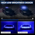 Blue Strobe Light Wireless Battery Rechargeable 17-flashing Mode High Low Brightness 48pcs Led Beacon Roof Top Hazard Flash