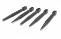 5 Pc Square Head Knurled Body Grip Center Punch-imperial Sizes Ii Hard Ground Tip 