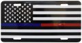 Trade Winds Usa Thin Blue Red Line First Responders 6 X12 Aluminum License Plate 