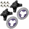 Caltric Front Left And Right Wheel Hub With Brake Disc Compatible Honda Sportrax 400 Trx400ex 2x4 2005-2008