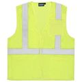 Erb 61629 S362p Class 2 Economy Mesh Safety Vest With Pockets Lime Medium 