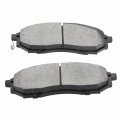 A-premium Front And Rear Ceramic Disc Brake Pads Set Compatible With Select Nissan Infiniti Models Murano 370z Qx70 Qx50 Q70l