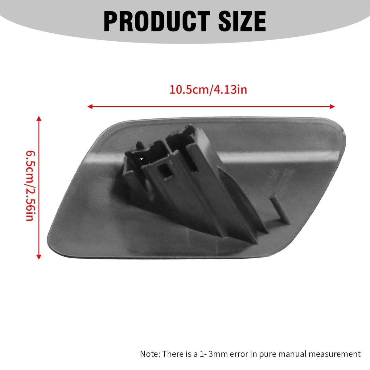 Saihisday 2 Pcs 39802681 Bumper Headlight Washer Nozzle Cover Cap Front Left Right Side Replacement For Volvo S60 2011 2012