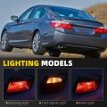 Halogen Tail Light Assembly For 2013 2014 2015 Honda Accord Sedan Ex Lx Sport Rear Lamp Taillight Right Passenger Side Replace