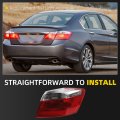 Halogen Tail Light Assembly For 2013 2014 2015 Honda Accord Sedan Ex Lx Sport Rear Lamp Taillight Right Passenger Side Replace