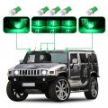 Ocpty Cab Marker Light 5pcs Smoke Covers Top Roof Running Assembly Waterproof 12v T10 Green Led Bulbsfit For 2003-2009 Hummer