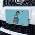 Graphics More Wonder Woman And Flash Christmas Tree Novelty Metal Vanity Tag License Plate