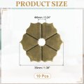 10pcs Cabinet Knob Backplate 1 38 Inch Hex Flower Shape Brass Washers Classical Furniture Decoration Gasket For Drawer Cupboard