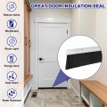 Uxcell 2pcs Door Brush Bottom Sweep H-shape Aluminum Alloy Base With 2 8-inch Nylon For Home Industrial 39-inch L X 3 9-inch W