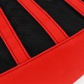 Non Slip Pvc Leather Striped Gripper Seat Cover For Crf150r 2007 2025 Waterproof Motorcycle Cushion Red 