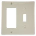 Leviton 80707-t 2-gang 1-toggle 1-decora Gfci Device Combination Wallplate Light Almond 