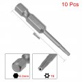 Uxcell 10 Pcs T8 Magnetic Torx Screwdriver Bits 1 4 Inch Hex Shank 2-inch Length S2 Security Tamper Proof Screw Driver Kit