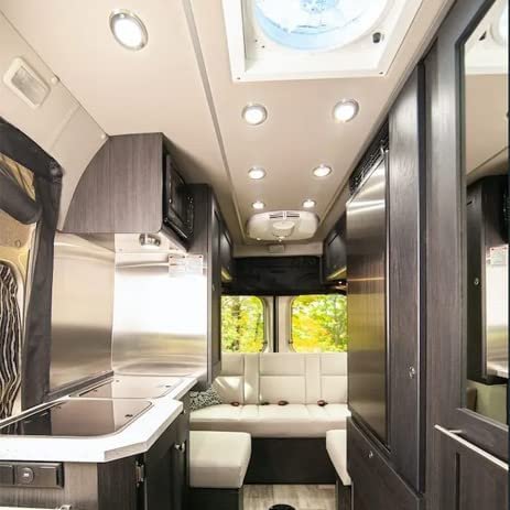 12v Led Rv Pancake Light 2 Color Convertible Interior Ceiling Dome With Switch For Motorhomes Camper Caravan Trailer Boat