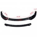 G-plus Front Bumper Lip Spoiler Air Chin Body Kit Spiltter Compatible With 2015-2016 Dodge Charger Srt
