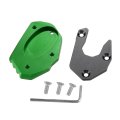 1 Set Motorcycle Kickstand Pad Side Stand Bracket Foot Extension Enlarger Plate Support For Kawasaki Z900rs 2018-2022 Green