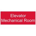 Compliancesigns Engraved Acrylic Room Name Sign 8 X 3 In With English Red 