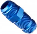 Dna Motoring Ft-1-9005-16-bl 16an An-16 7 8 Male Thread Straight Bulkhead Flare Aluminum Finish Fitting Blue 