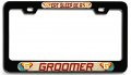 Eat Sleep Be A Groomer 3d Metal License Plate Frame Universal Fit For Auto Suv And Truck Tag Holder 12 In X 6 Heavy Duty Steel 