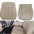 Tan Driver Passenger Bottom And Top Lean Back Replacement Perforated Microfiber Leather Seat Covers For Ford F250 F350 F450 