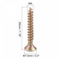 Uxcell M4 X 30mm Wood Screws Phillips Flat Head Carbon Steel Color Zinc Plated Self Tapping 200pcs
