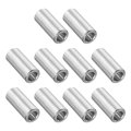 10 Pcs Stainless Steel Spacers 56 In Bore X 1 2 Od 1 Length Round Metal Screw Bushing For 16 Screws Bolts And Rods Silver Finis 