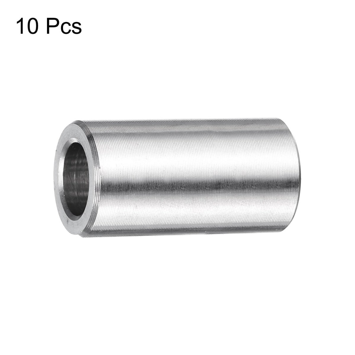 10 Pcs Stainless Steel Spacers 56 In Bore X 1 2 Od 1 Length Round Metal Screw Bushing For 16 Screws Bolts And Rods Silver Finis