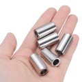 10 Pcs Stainless Steel Spacers 56 In Bore X 1 2 Od 1 Length Round Metal Screw Bushing For 16 Screws Bolts And Rods Silver Finis