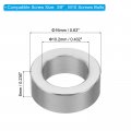 Patikil M10 Aluminum Spacers Pcs Metal Round 10 2mm Id X 16mm Od 6mm L Thickness Spacer Screw Standoff For 3 8 Bolt