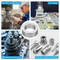 Patikil M10 Aluminum Spacers Pcs Metal Round 10 2mm Id X 16mm Od 6mm L Thickness Spacer Screw Standoff For 3 8 Bolt