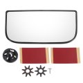 Car Rearview Left Driver Side Mirror Glass Replacement Towing Bottom Lens W Backing Plate Non-heated White For Chevrolet