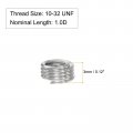 Uxcell Wire Thread Inserts 10-32 Unf 1 0d 304 Stainless Steel Helical Type Coiled Screw Repair Threaded Sleeve Sheath 10pcs