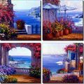Seascape Accent Set By Mikki Senkarik Tropical Coastal Ceramic Tile 6 X Kitchen Shower Backsplash 