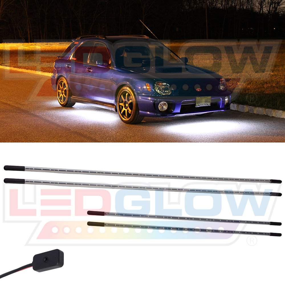 Ledglow White Smd Led Slimline Underbody Underglow Kit