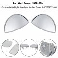 Topteng Chrome Left Right Headlight Washer Cover 61672752559 60 For R55 Mini Cooper Clubman 2008-2015 R56 Hatchback S 2007-2013