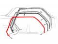 Roof Rail Weatherstrips Rh Lh Rubber Seal Pair Fits 1970 Galaxie 500 Ltd Monterey Marquis D0az-5751222pr