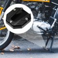 X Autohaux Universal Motorcycle Kickstand Pad Cnc Side Stand Foot Extension Support Plate Black