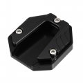 X Autohaux Universal Motorcycle Kickstand Pad Cnc Side Stand Foot Extension Support Plate Black