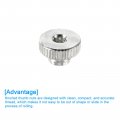 Uxcell Knurled Thumb Nuts 8pcs M3 Carbon Steel Nut High Head Through Hole For 3d Printer Part Silver